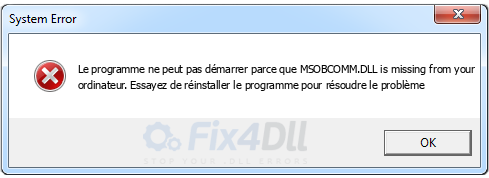 MSOBCOMM.DLL manquant