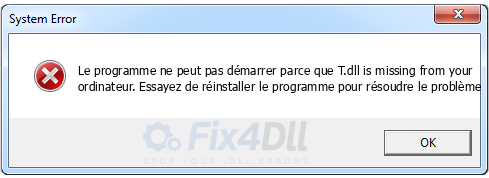 T.dll manquant