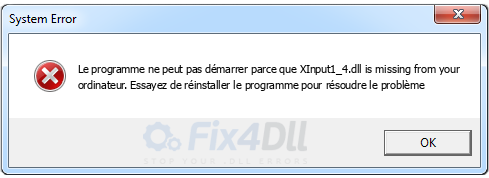 Xinput1 4 dll что это за ошибка как исправить windows 7