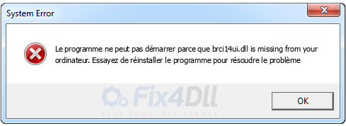 brci14ui.dll manquant