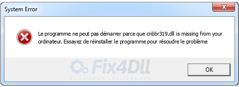 cnbbr319.dll manquant