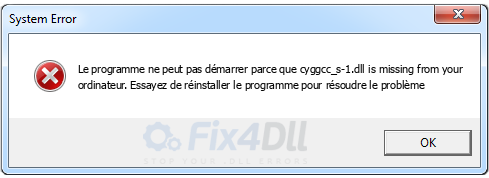 cyggcc_s-1.dll manquant