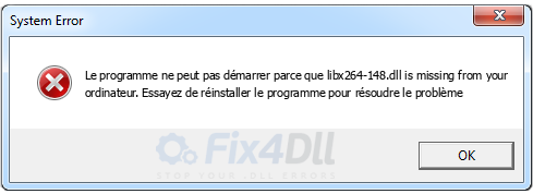 libx264-148.dll manquant