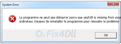 ospf.dll manquant