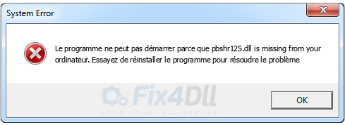 pbshr125.dll manquant