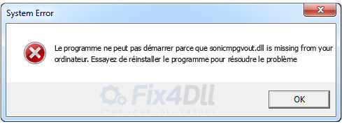 sonicmpgvout.dll manquant