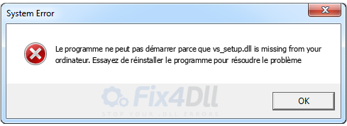 vs_setup.dll manquant